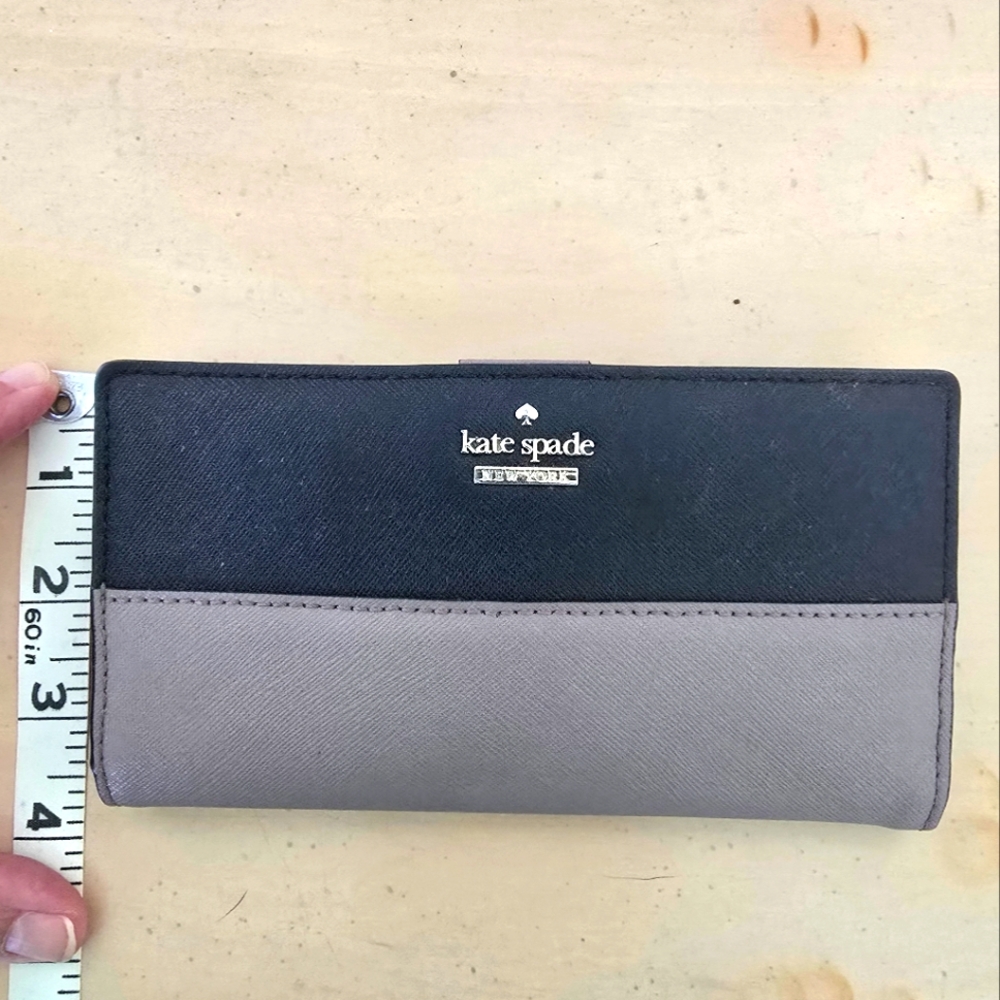 Kate Spade Black and Taupe Wallet